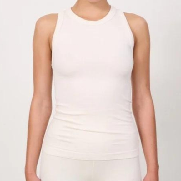 NWT Lune Active Maia Soft Ribbed Tank Top Off White Size XS - Picture 1 of 10